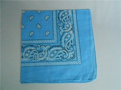 Color: 12pcs Blue - Cashew Flower Paisley Hip Hop Square Scarf