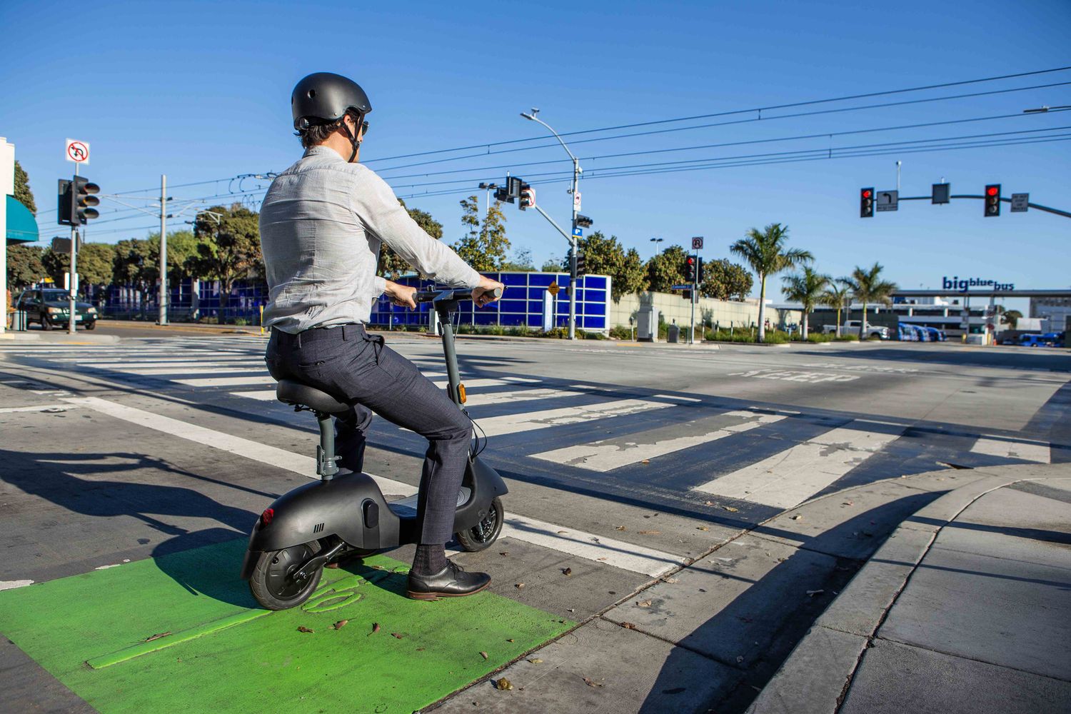 Electric Scooter with Foldable Seat w/35 Miles Operating Range &amp; 15.5mph Max Speed - Black