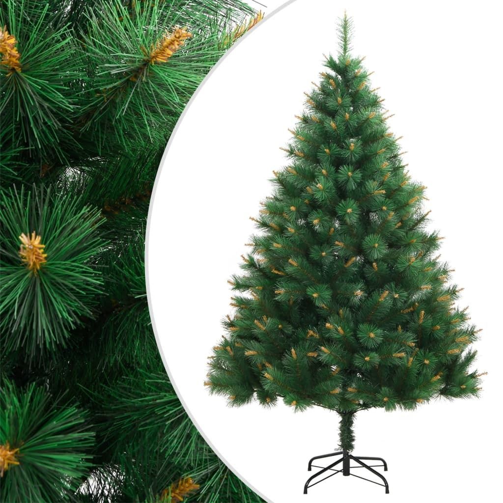 vidaXL Artificial Hinged Christmas Tree with Stand 70.9&quot;