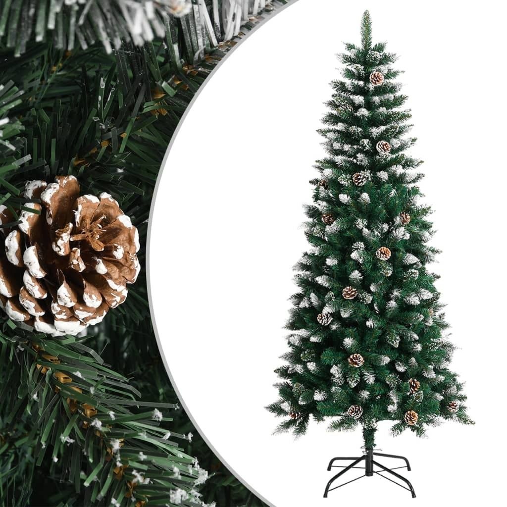 Artificial Christmas Tree with Stand Green 59.1&quot; PVC