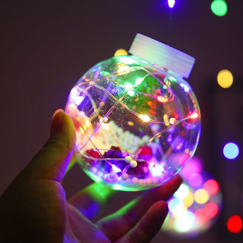 Color: Colorful, style: Old man-EU, Model:  - Christmas Decoration Curtain LED String Lights Fairy Tale