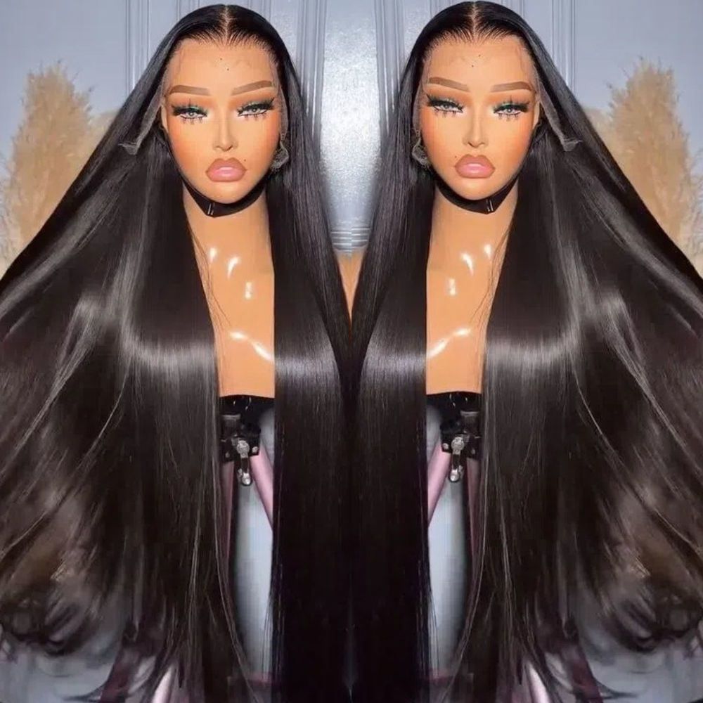 Raw Hair 250% Density Straight Lace Frontal Wigs Human Hair Lace Front Transparent Hd Lace Wig For Black Women