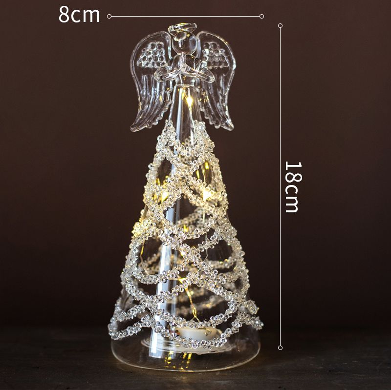 style: C - Angel Glass Light Night Light Christmas Ornament Gift
