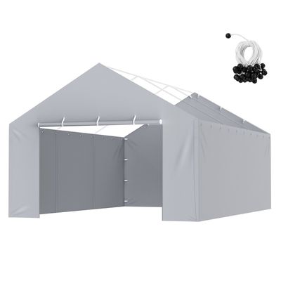 VEVOR Carport Replacement Canopy Cover Side Wall 13 x 20 ft, Garage Tent Shelter Tarp Heavy-Duty Waterproof & UV Protected, Easy Installation with Ball Bungees,Grey (Top and Frame Not Included) VEVOR Carport Replacement Canopy Cover Side Wall 13 x 20 ft, Garage Tent Shelter Tarp Heavy-Duty Waterproof & UV Protected, Easy Installation with Ball Bungees,Grey (Top and Frame Not Included)