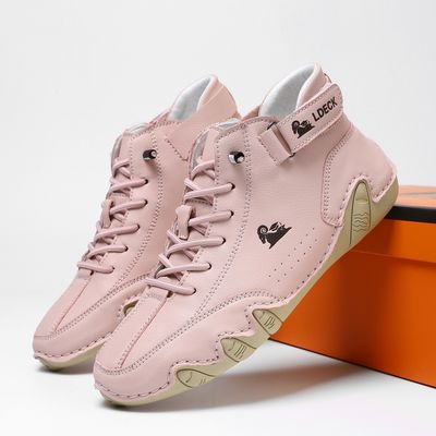 Color: F8008 Pink, Size: 39 - High-top Octopus Men&#39;s Shoes Men&#39;s Casual Boots