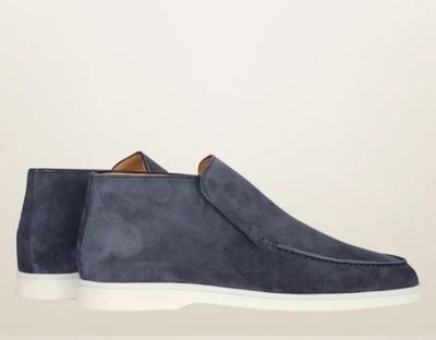 Color: Dark Gray, Size: 40 - High-top Shoes Women&#39;s LP Loafers Slip-on Loafers Retro Flat Bottom Ankle Boots