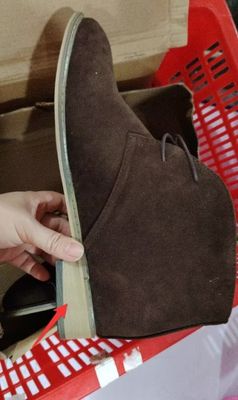 Color: Suede brown, Size: 43 - Plus Size Men&#39;s Retro Desert Boots Classic