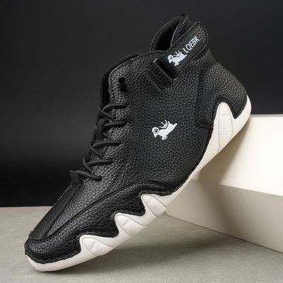 Color: 8007Black, Size: 45 - Stylish Men&#39;s Casual Short Boots