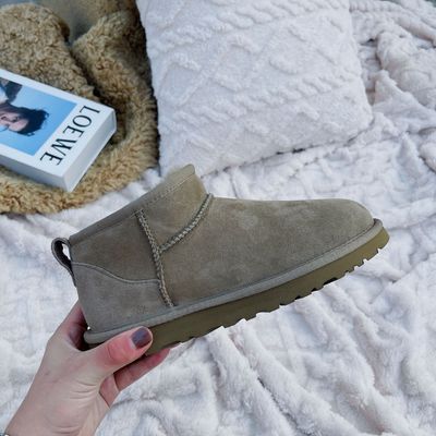 Color: Antelope Brown, Size: 37 - Snow Boots Women&#39;s Fur Integrated Ins Short Wool