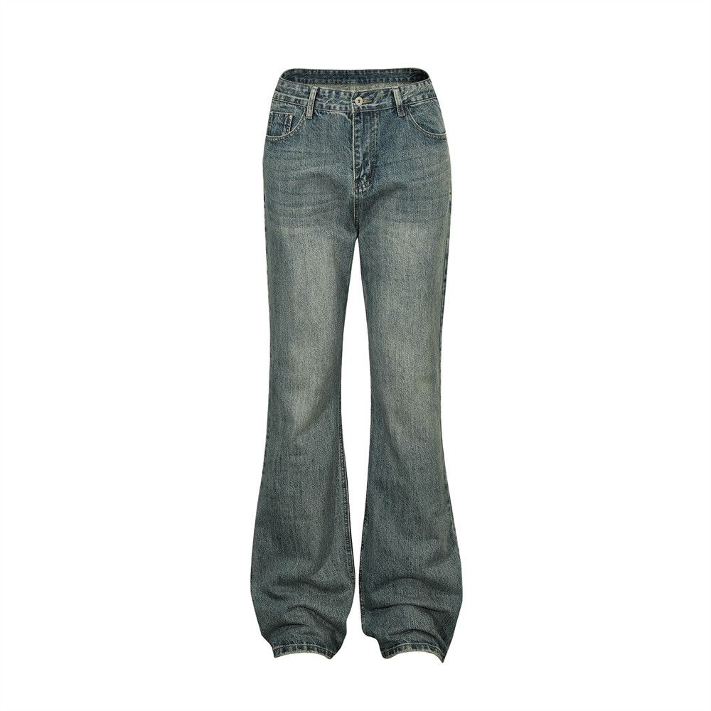 Fashion Brand Hippie Bootcut Trousers Men&#39;s Vintage Wash