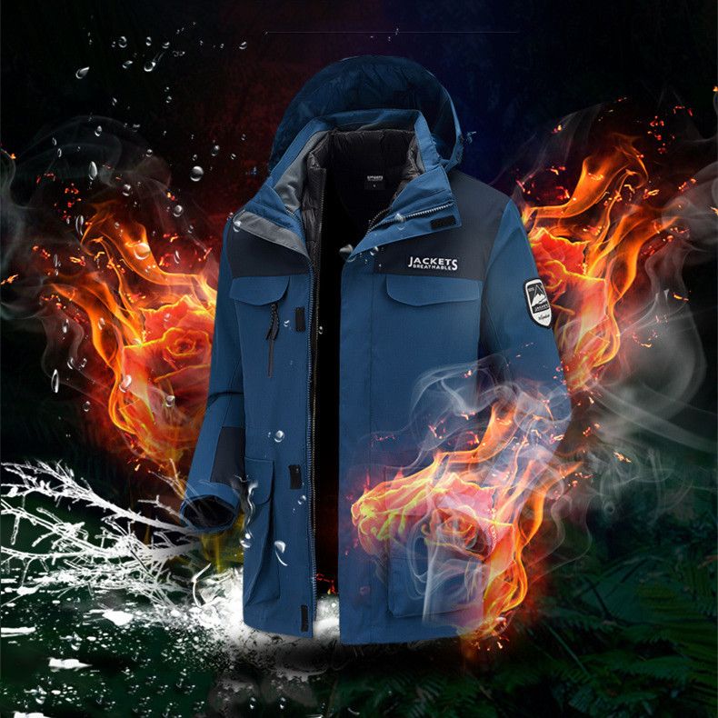 Women&#39;s Fashion Winter Down Jacket Liner Outdoor Three-in-one Shell Jacket