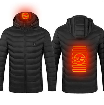 Color: Black Zone2, Size: L - New Heated Jacket Coat USB Electric Jacket Cotton Coat Heater Thermal Clothing Heating Vest Men&#39;s Clothes Winter