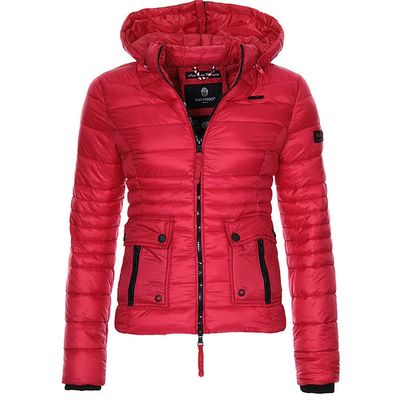 Color: Red, Size: M - Jackets for Women Winter Red Coat Motorcycle