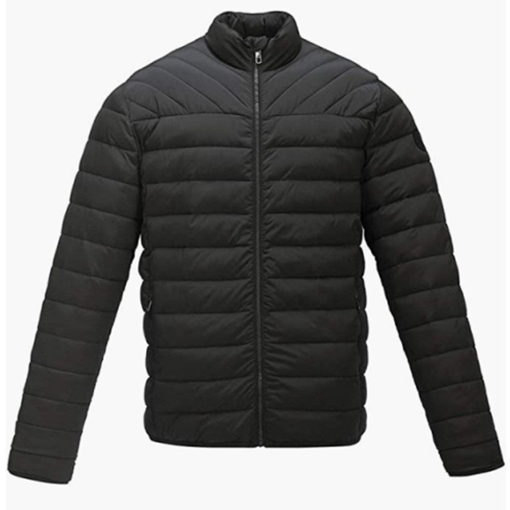 Men&#39;s Lightweight Winter Down Cotton Jackets Casual Puffer Jackets Black Coats