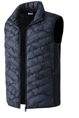 Color: Black with pattern, Size: 4XL - Heated Vest Smart Electric Heating Jacket Men Women Waistcoat Winter