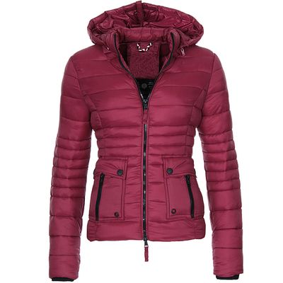 Color: Wine red, Size: 3XL - Jackets for Women Winter Red Coat Motorcycle