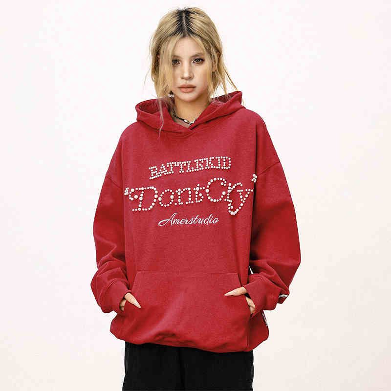 Women&#39;s Pearl Sweater Autumn And Winter Loose Jacket