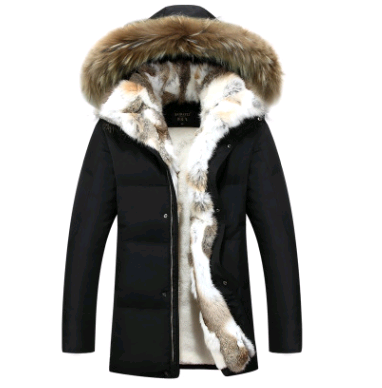 Color: Black, Size: 4XL - 2021 new down jacket men&#39;s long section Korean youth lovers men&#39;s winter large size coat thickening