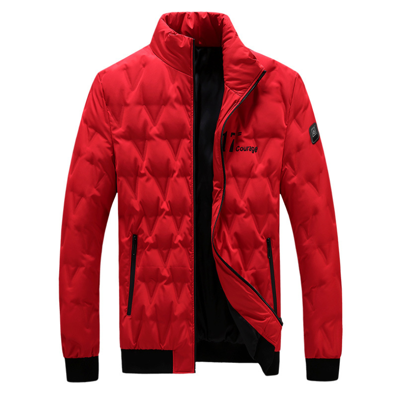Mobility group new long-sleeved smart fever down coat before and after heating high-neck USB heating jacket winter thick
