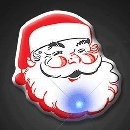 Santa Claus Christmas Flashing Blinky Body Light Lapel Pin