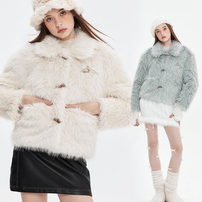 European And American Cashmere Fur High-grade Coat For Women