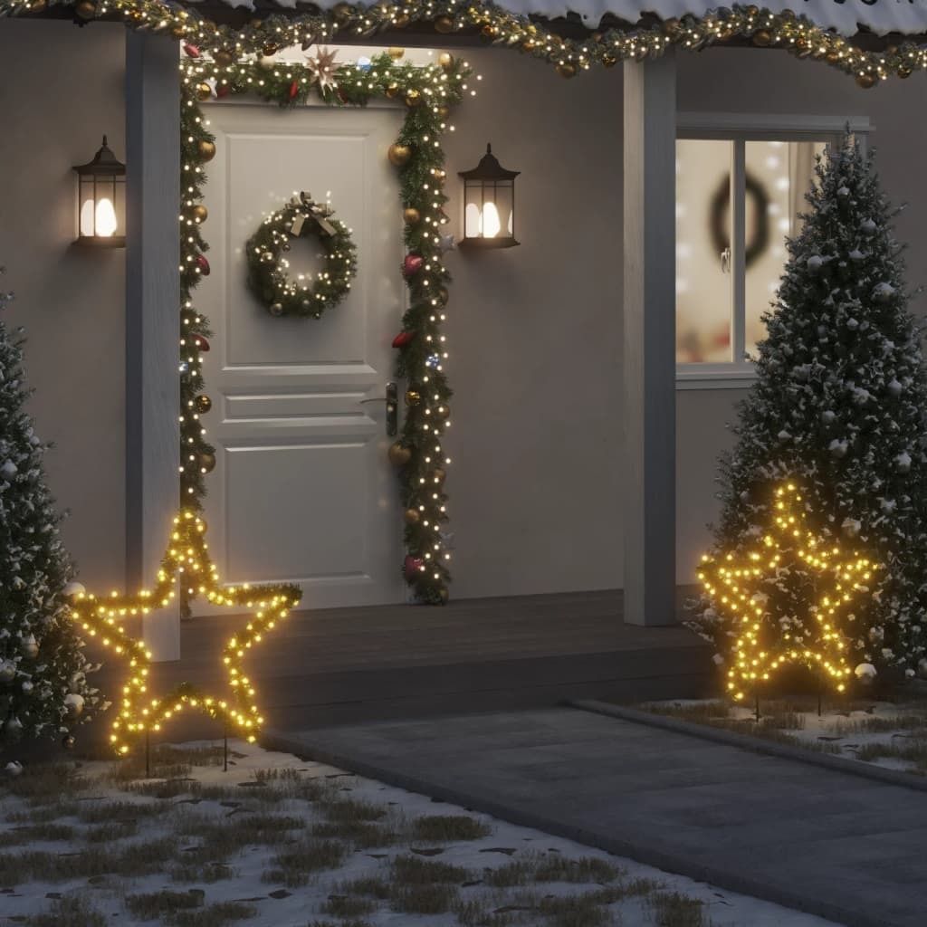 Christmas Light Decoration with Spikes Star 115 LEDs 33.5&quot;