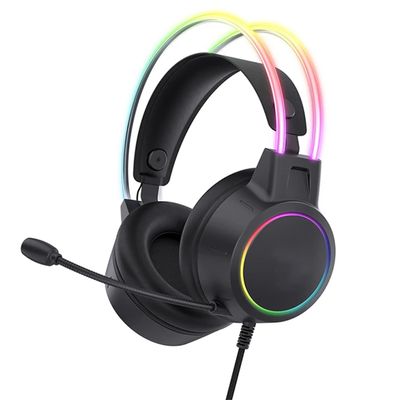 X15 Pro Onikuma Rgb Headphones with HD Flexible Mic 3.5mm Gaming Earphones for Xbox Ps5 Ps4 Switch Black