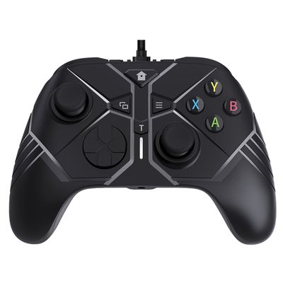 Wire-Control Dual Vibration Controller 360-Degree Joystick Compatible for Xbox One Console Pc Gamepad Black