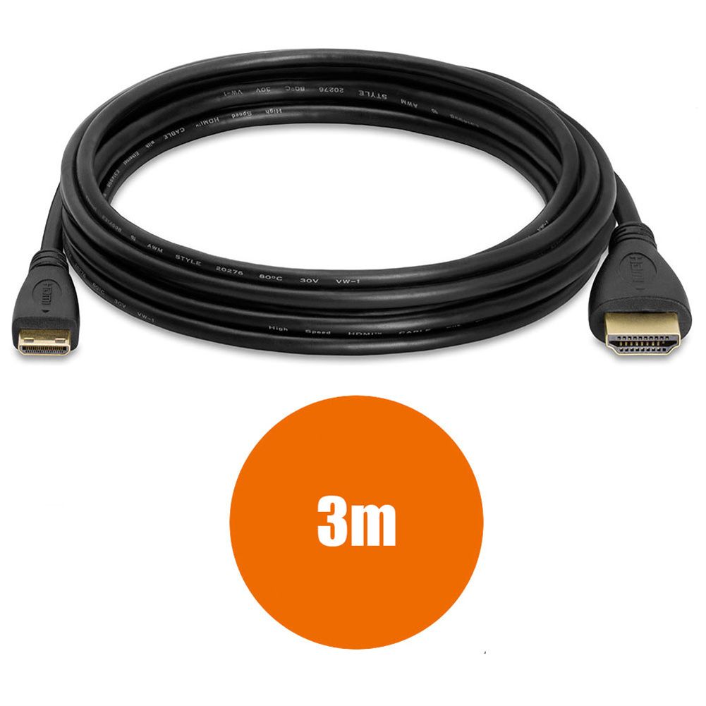 Mini HD Multimedia Interface To HD Multimedia Interface Cable 1M/1.5M/3M 4K 60Hz Adapter For Camera Camcorder 3 meters