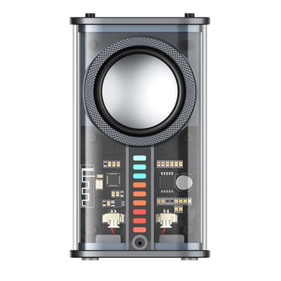 Draagbare TWS Wireless Speakers 360&amp;deg; Shocking Sound Bluetooth 5.0 With Colorful Lights Portable Speakers For Party Gifts black