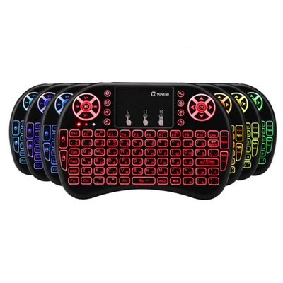 I8 Air Mouse Mini Gaming Keyboard Wireless Keyboard Wireless Gaming Keyboard With USB Receiver RGB Backlight Keyboard For Laptop PC Computer Smart TV 7-color backlight version