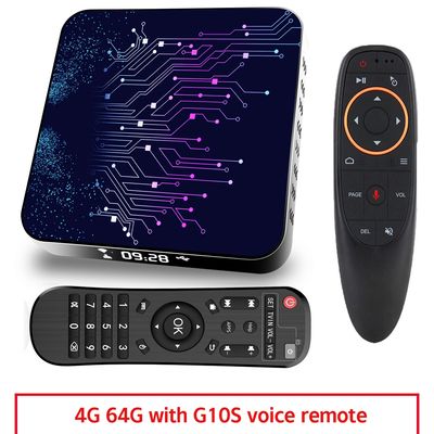 4+64gb Tv Box Tp02 Rk3318 Android 10 Tv Box With Remote Control 4+64G_Eu plug+G10S remote control
