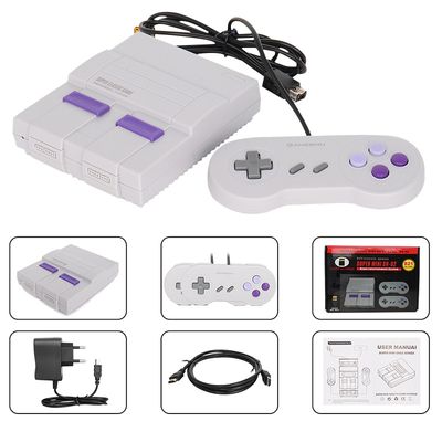 For HDMI TV Video Game Console Built-in 821 Games Dual Handheld Retro Wired Controller PAL&amp;amp;NTSC UK plug