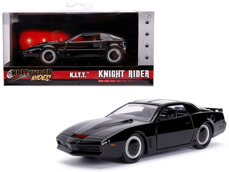 1982 Pontiac Firebird Trans Am Black K.I.T.T. &quot;Knight Rider&quot; (1982) TV Series &quot;Hollywood Rides&quot; Series 1/32 Diecast Model Car by Jada