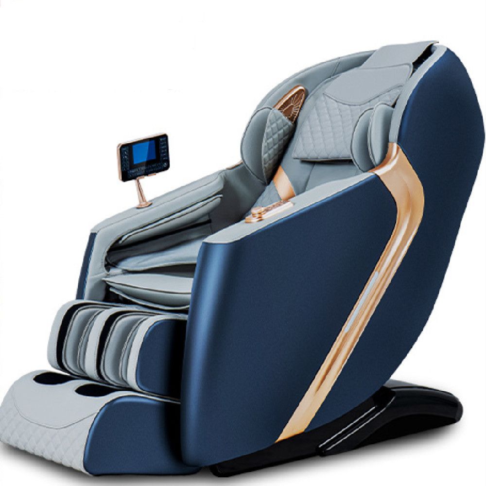 Color: Blue grey, Electrical outlet: EU - Full-automatic Domestic Capsule Massage Chair