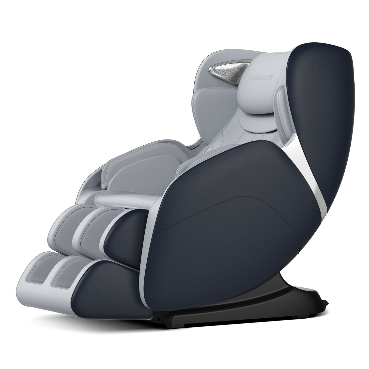 BOSSCARE 3D Shiatsu Recline Massage Zero Gravity Full Body Chair with Waist Heating Black