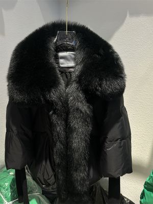 Color: All Black, Size: M - White Duck Down Jacket Niche Design Women&#39;s Clothing