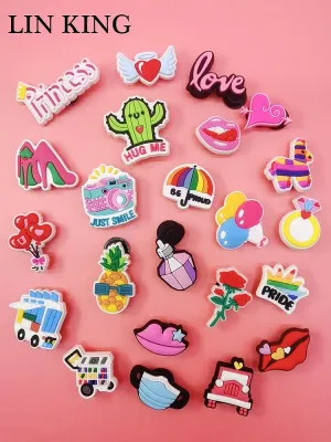 Color: Yellow, Ships From: CHINA - 1PCS Cute Cartoon PVC Shoe Charms DIY Pin Croc Jeans Funny Shoe Accessories Fit Clogs Decorations Buckle Adult Kids Party Gifts