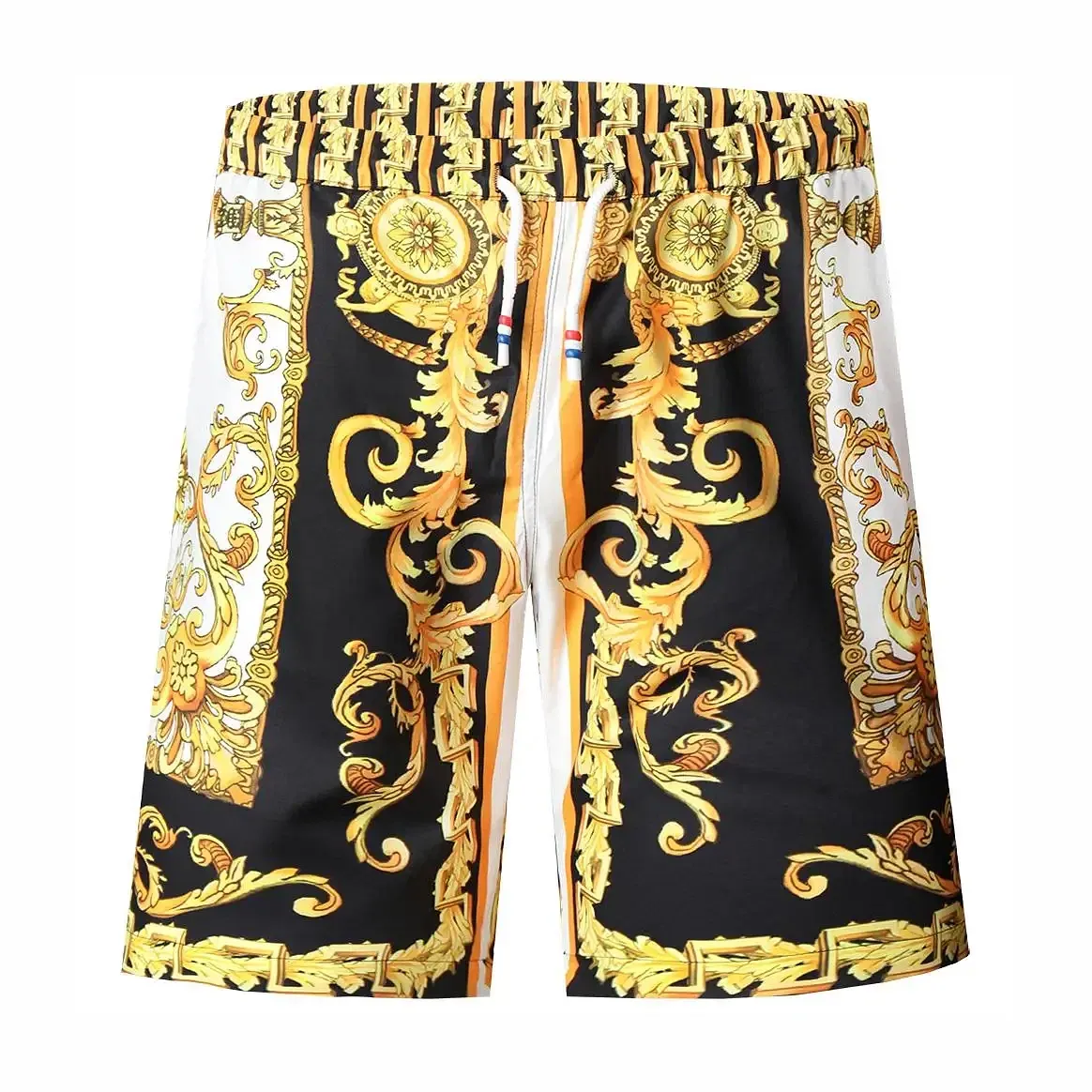 Color: PURPLE, Size: L - Gold Luxury Swimwear Shorts Breathable Surf Board Shorts Men&#39;s Vacation Beach Shorts Quick Dry Swimsuit Summer Sports Trunks Boy