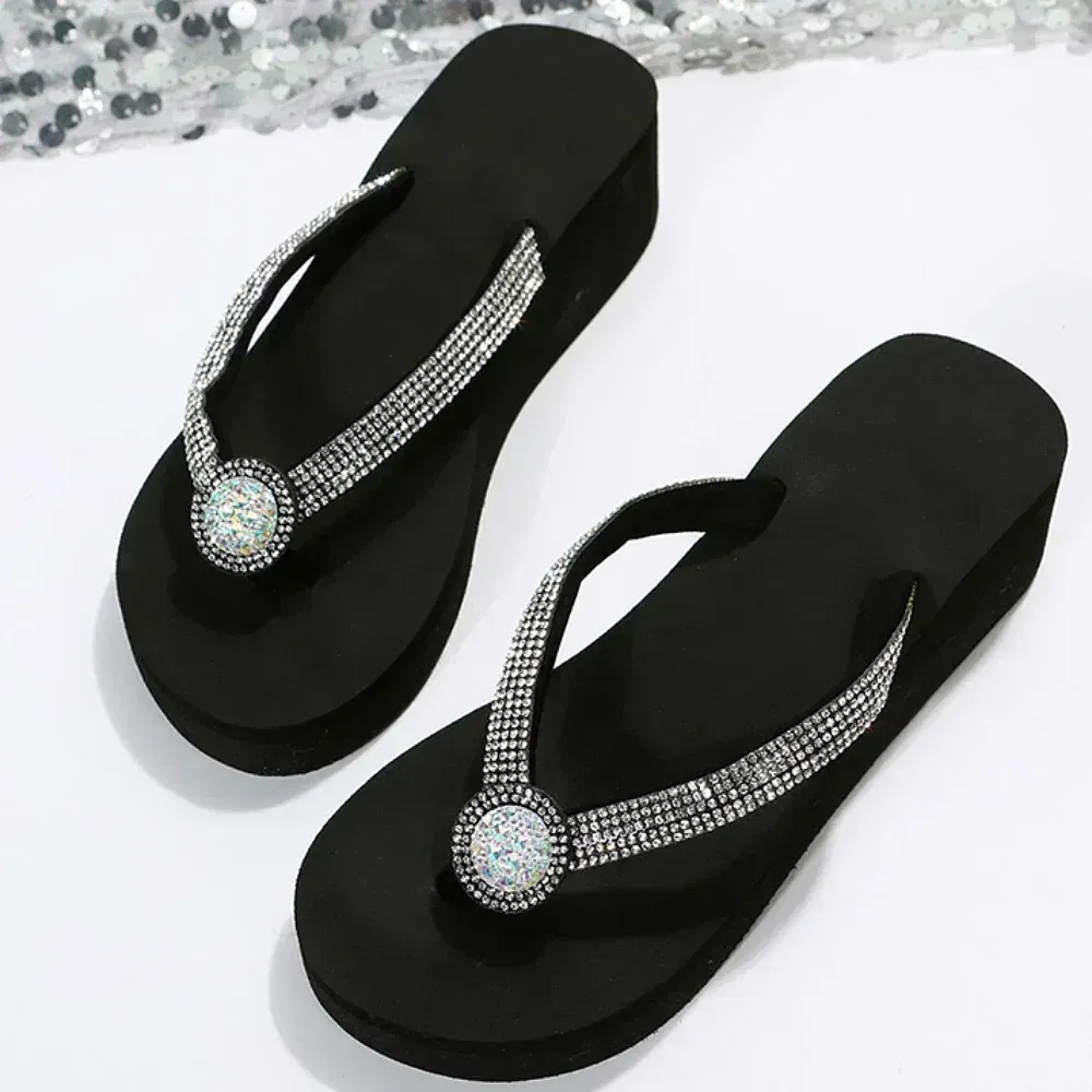 Color: Lavender, Shoe Size: 39 - Slippers Summer Shoes Women Platform Sandals Wedges Beach Home Slippers Women Flip Flops Memory Foam Slippers Zapatillas Mujer