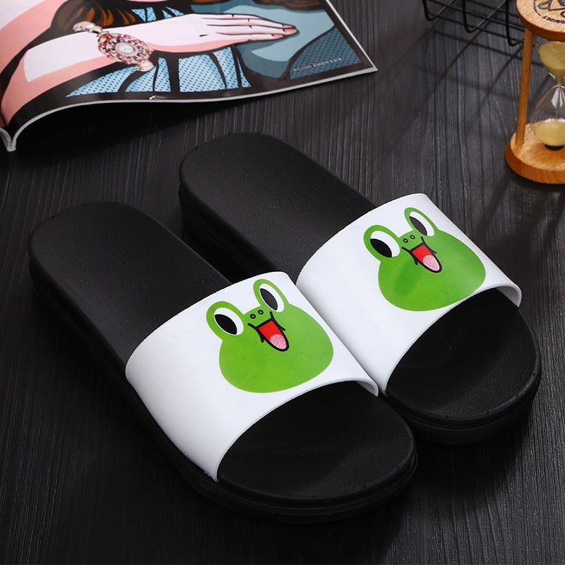 Size: 38, Style: 4 - South Korea Ulzzang cute cartoon sandals summer slippers men home bathroom slippers wholesale anti slippery wholesale