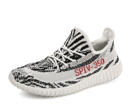 Size: 39, Color: Stripe - Foreign trade aliexpress for sports shoes Kanye coconut yeezy350v2 running shoes on behalf of a couple of leisure