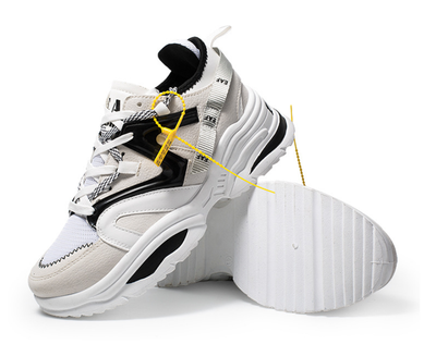 Color: White, Size: 36 - Net old shoes