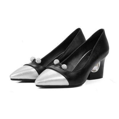 Color: Black, Size: 41 - Rhinestone matching single shoe