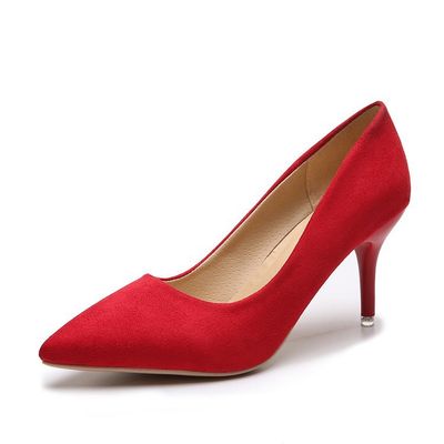 Color: Red, Size: 41 - Women&#39;s high-heeled shoes