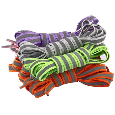 Digit: Pink, Length: 80cm - 1 Pair Reflective Shoe Laces