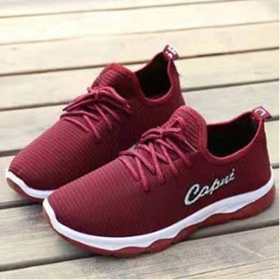 Color: 5Red, Size: 36 - Ladies leisure sports non-slip flat shoes