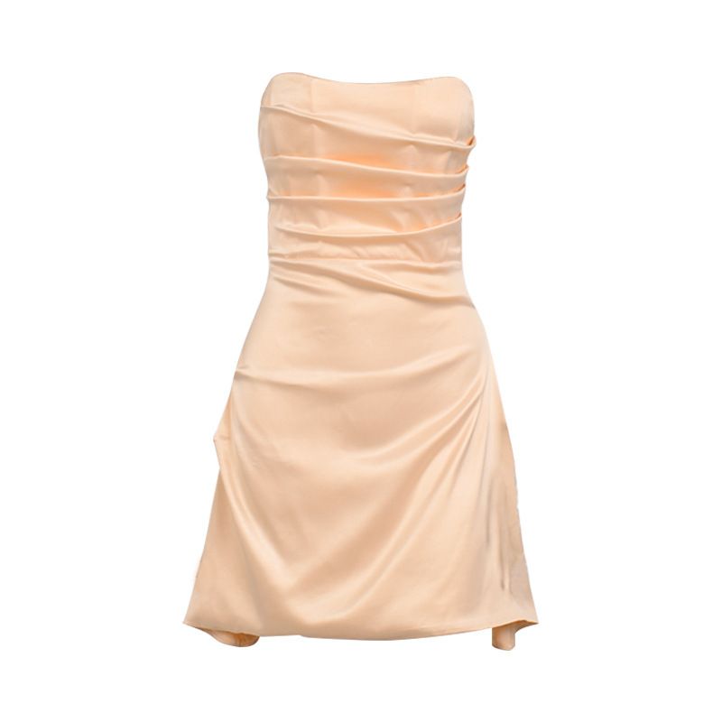 Color: Lotus Root, size: S - European And American Backless Dress Summer Women