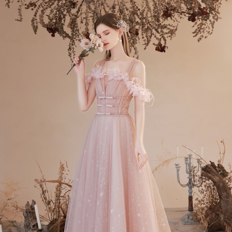 Women&#39;s Fashion Temperament Host Bridesmaid Dress