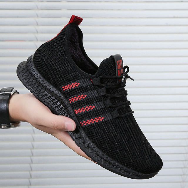 Color: Green, Shoe size: 39 - Men&#39;s Sports And Leisure Running Shoes Flying Knit